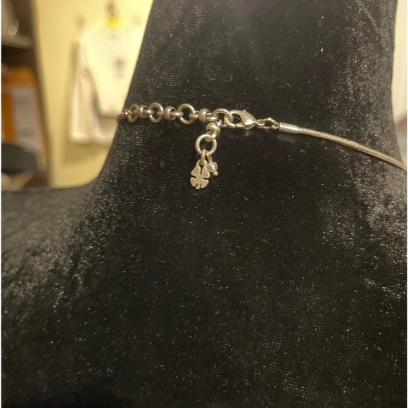 Three Tiered Multi Strand Necklace w/Spring Ring Clasp, 34 In Long w/Quartz - Picture 2 of 4